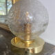 Applique ou plafonnier globe vintage en verre