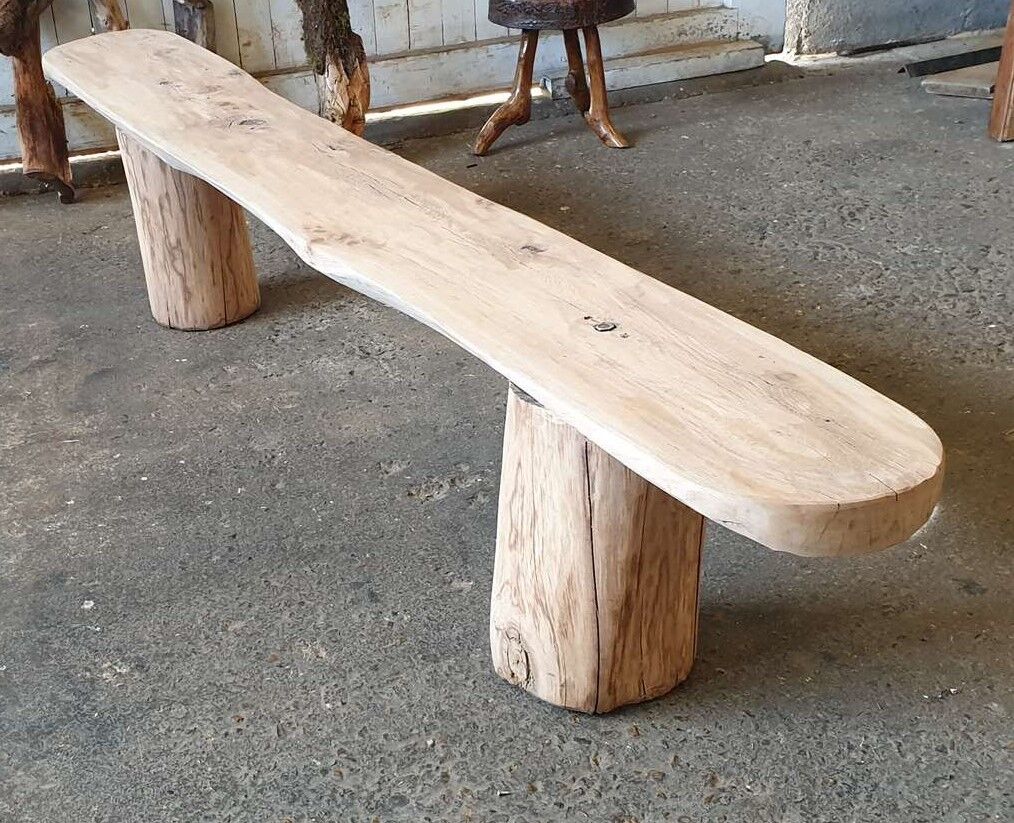 Pair of vintage farm bench