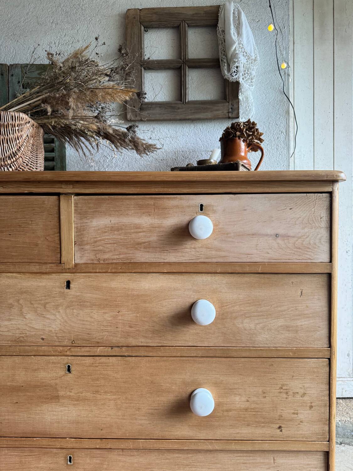 Large English chest of drawers