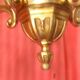 solid bronze chandelier with 5 light arms