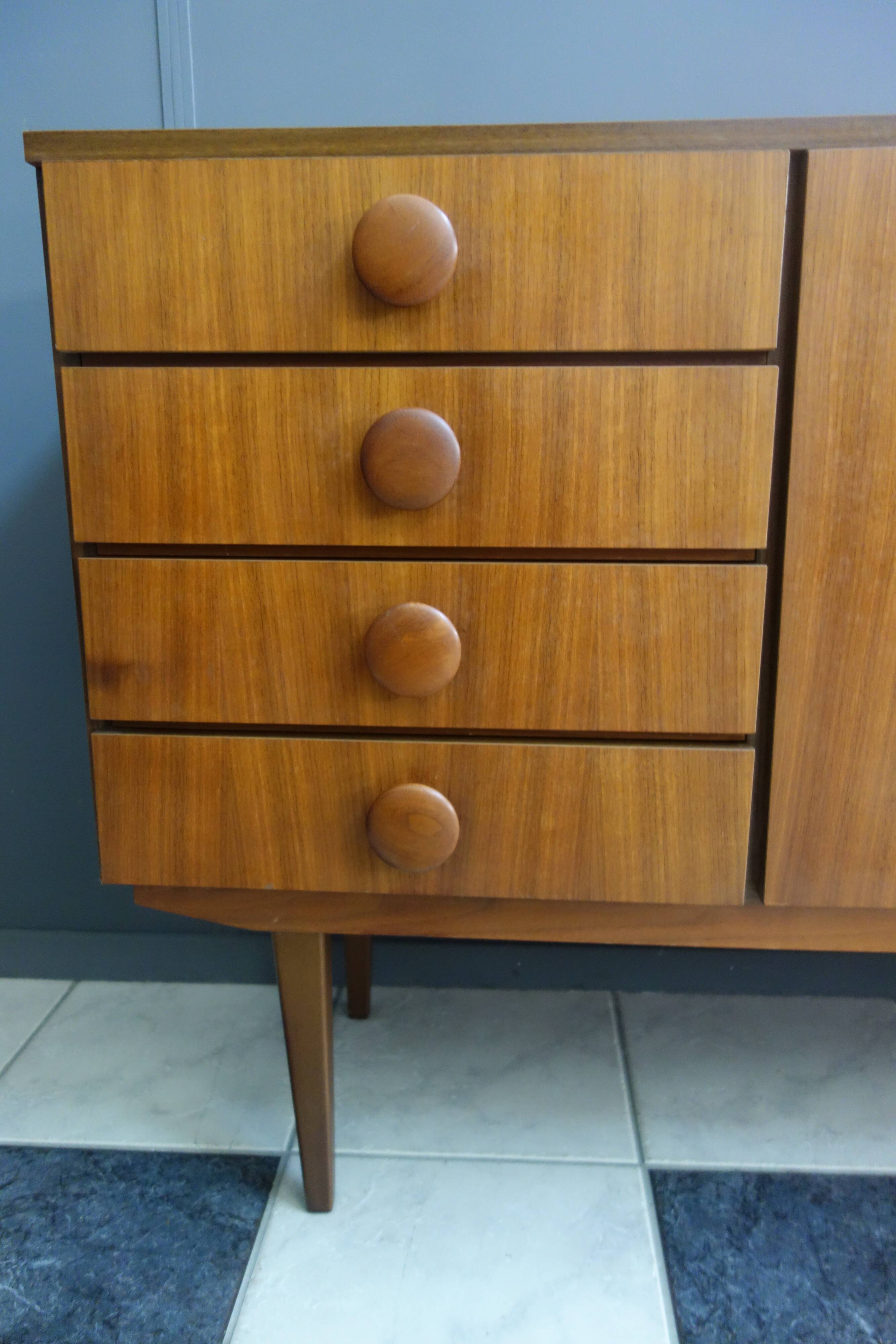 1960s wood swedish sideboard