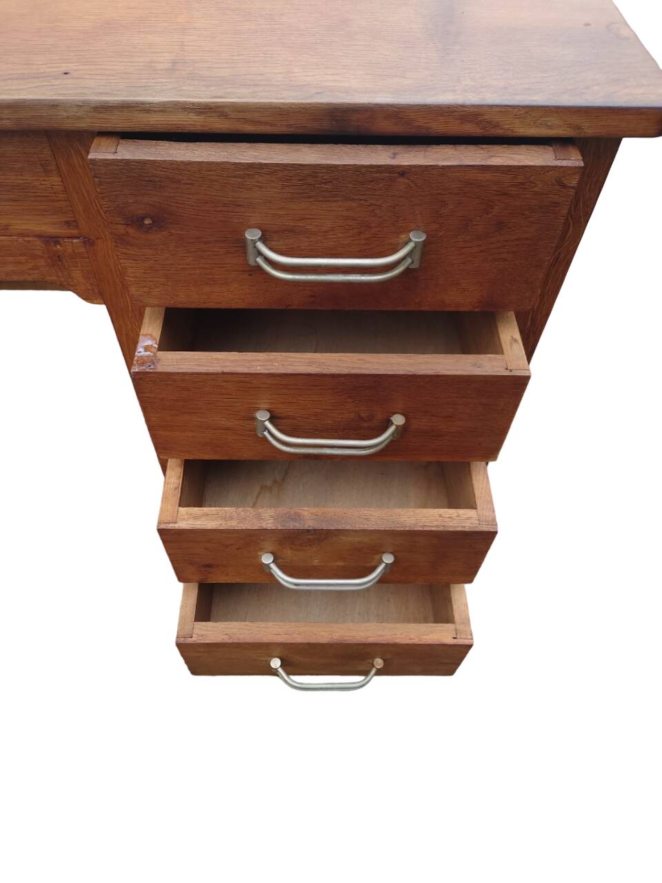 Solid oak sales desk, 1930