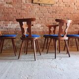 Set of 6 brutalist chairs