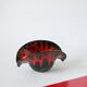 Vallauris style black and red ceramic pocket tray 1970