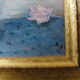 Oil on wood bouquet of flowers signed Dyf