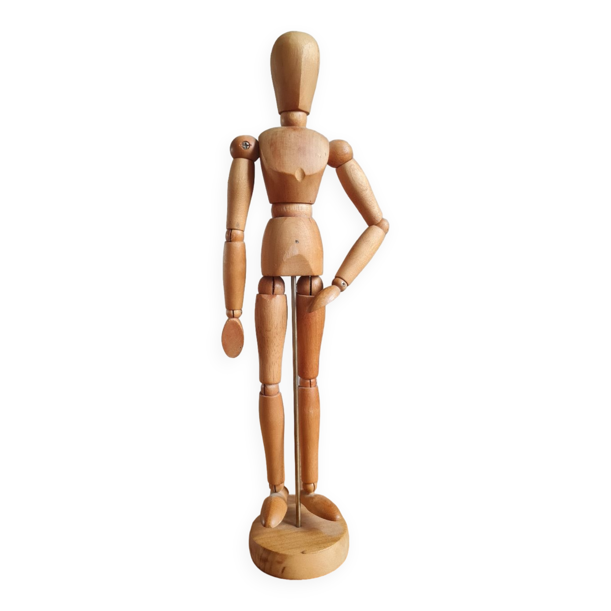 Articulated wooden mannequin
