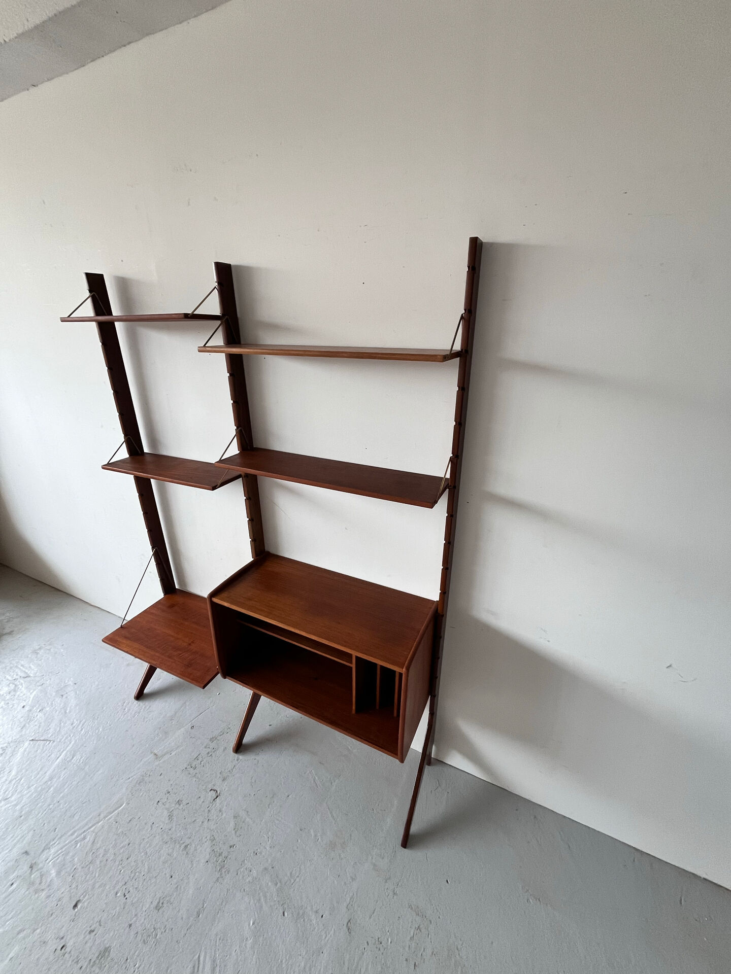 Scandinavian Bookcase, John Texmon, Mid century, Norway