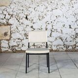 Modernist white skai chair, 1950