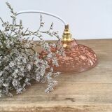 Bubble pink glass walking lamp