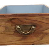 Wooden drawer brass handle