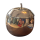 Seau à glaçon pomme en métal argenté