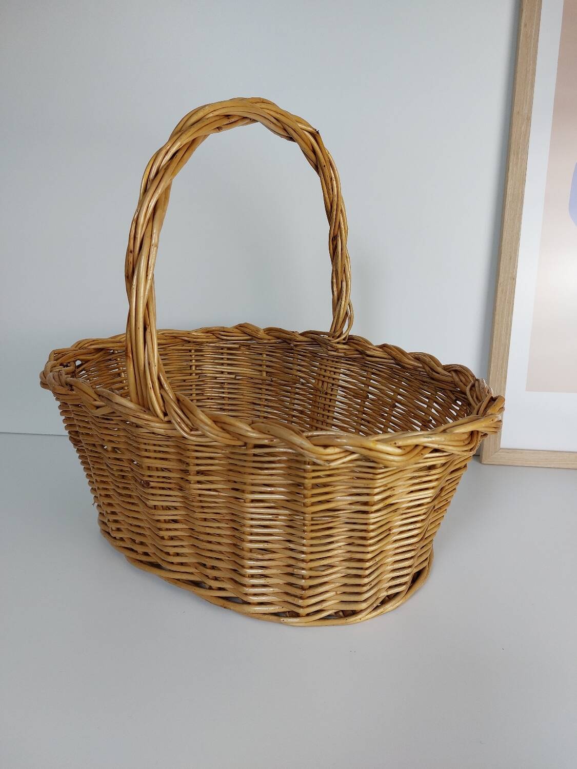 Panier osier tressé