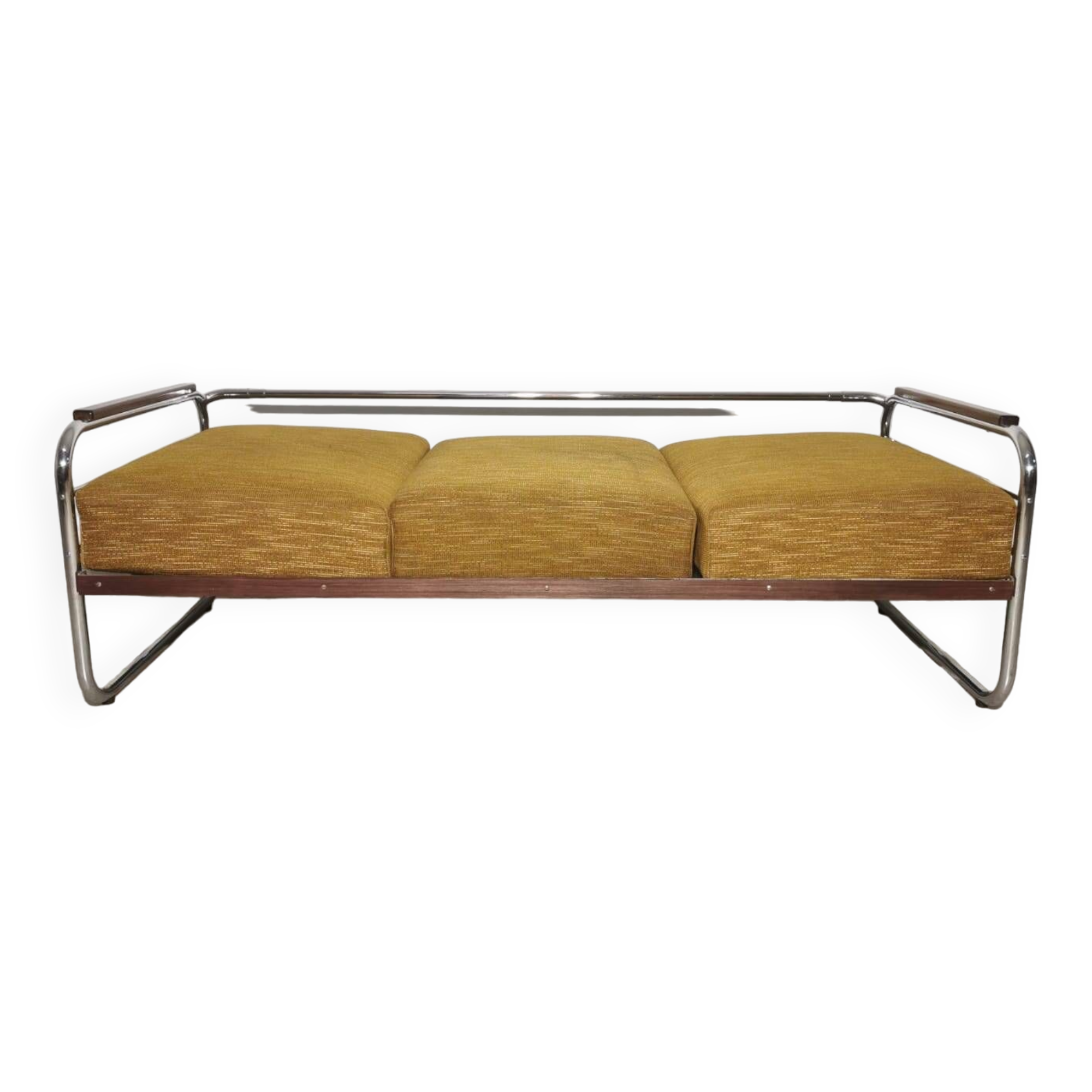 Bauhaus Chrome Sofa by Robert Slezak for Slezak Factories, 1930s