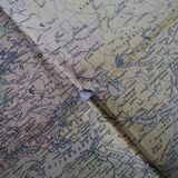 Planisphere map time zones blondel paris old french map time zone 30s