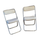 2 white folding chairs Civic