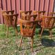 Série de 8 chaises de bistrot manufacture macorest kingersheim circa 1950