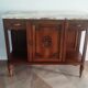 Sideboard - 1920 - art deco - 1 door - 2 drawers - gray marble top