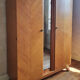 Wooden wardrobe, shelves, vintage, 60s