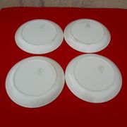 4 flat earthenware plates moulin des loups orchies model ontario diam 24 cm