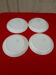 4 flat earthenware plates moulin des loups orchies model ontario diam 24 cm