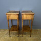 Directoire bedside table in cherry wood