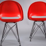 Set of four chairs with base