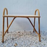 Vintage rattan bedside