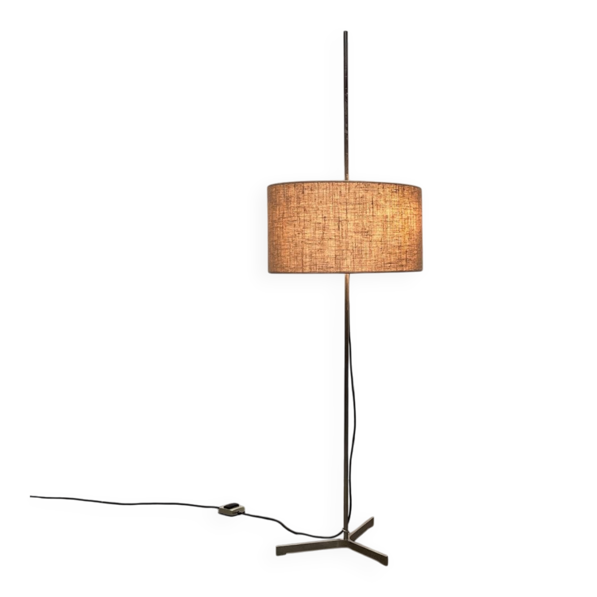 Minimalist German tripod floor lamp from the mid-century, 1960s.