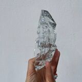 Cendrier en verre taillé transparent 1970
