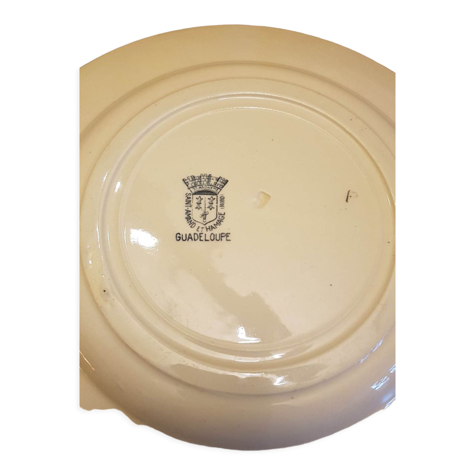 Plate in Iron Saint Amand & Hamage model Guadeloupe