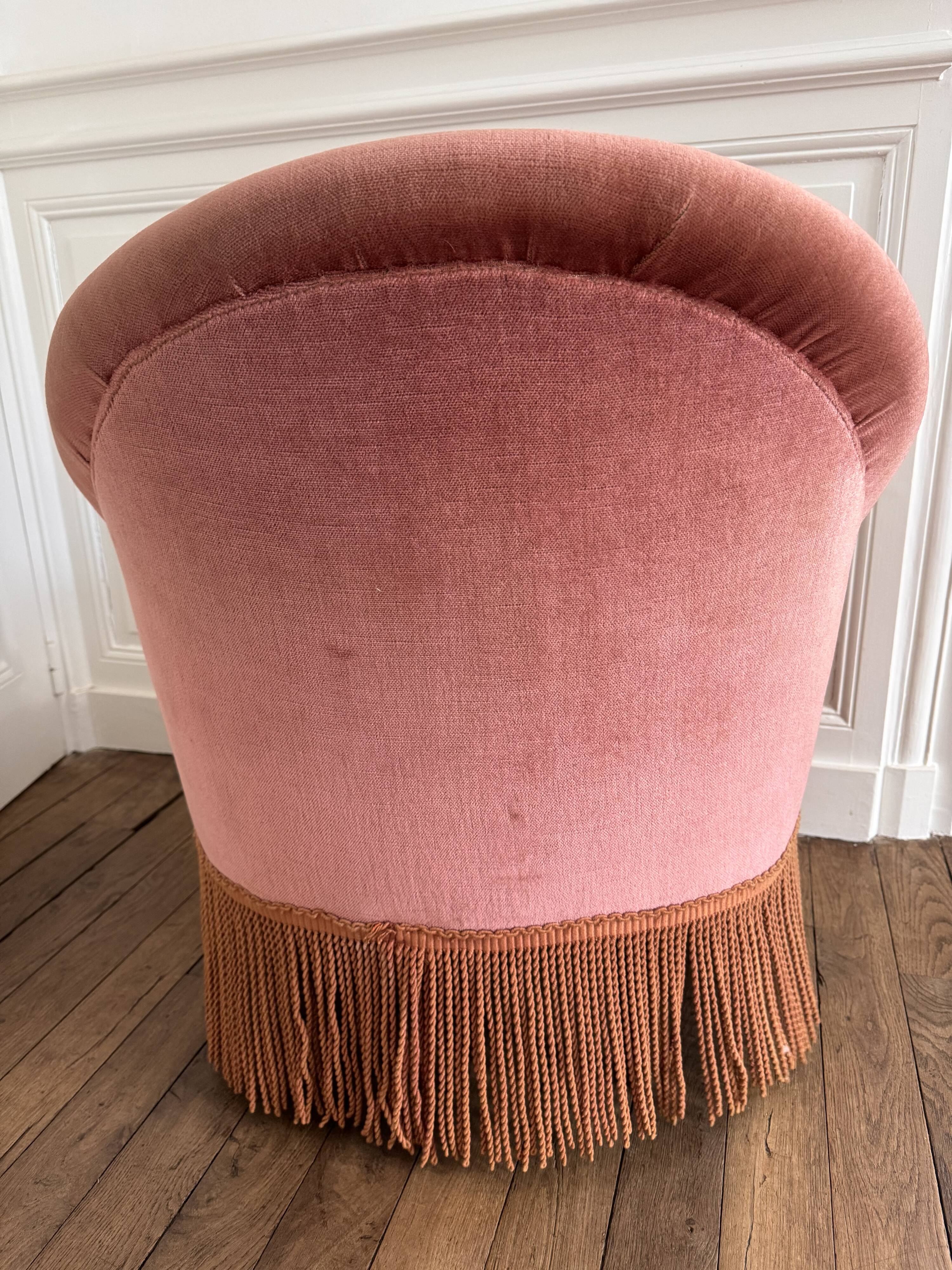 Fauteuil crapaud vintage