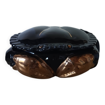Glazed ceramic crab, M Caugant.