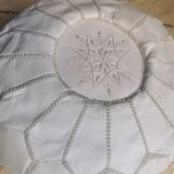 Leather Pouf