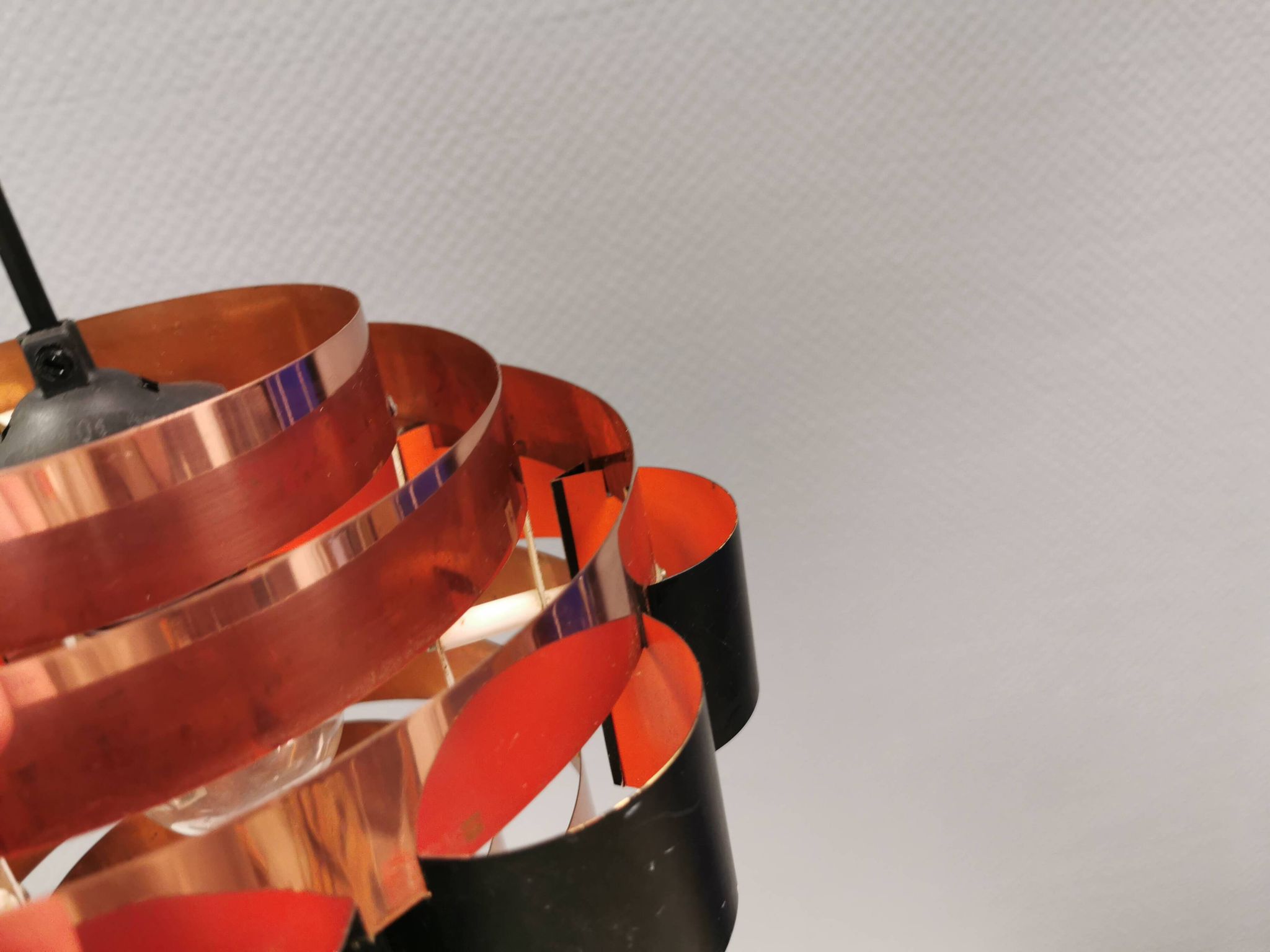 Hanging lamp from 1980s Denmark, by Werner Schou for his own company