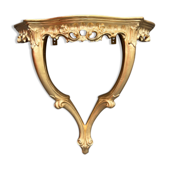 Golden wall console, baroque style