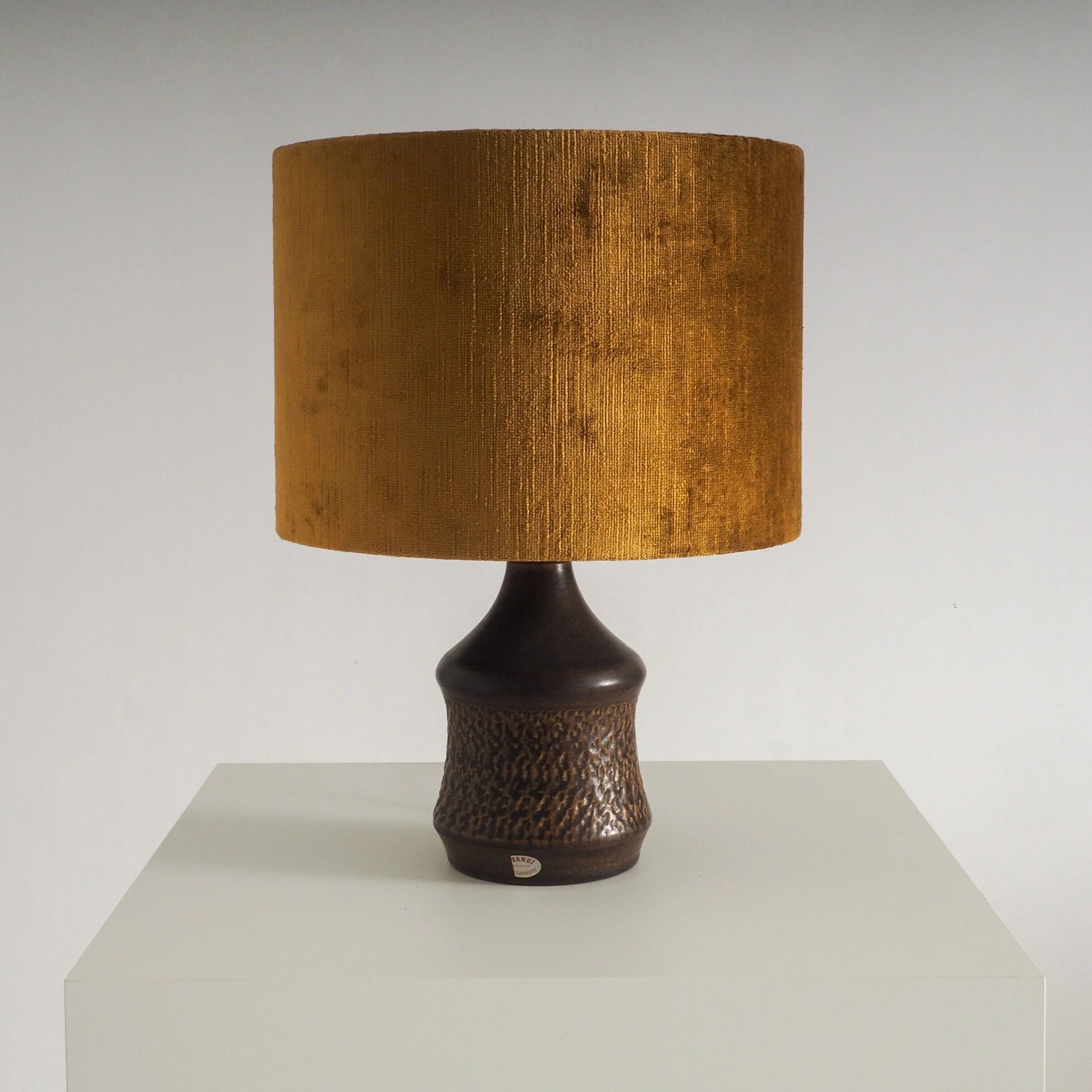 Swedish ceramic table lamp by Henry Brandi for Vejbystrand