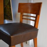 Chair 1940, cherry and leather