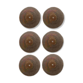 6 sous-verres en rotin tressé à la main – style ethnique naturel