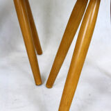 Mid-century rattan stools attributed to Jan Kalous for úluv, Czechoslovakia, 1960s, set of 3