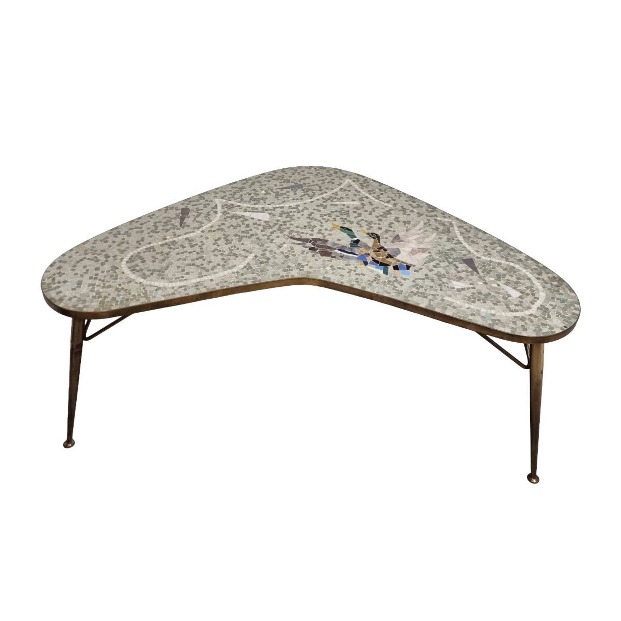 Vintage Berthold Müller Mosaic Coffee Table, 1960/70s