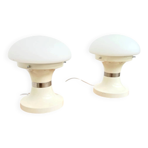 Paire de lampes champignon