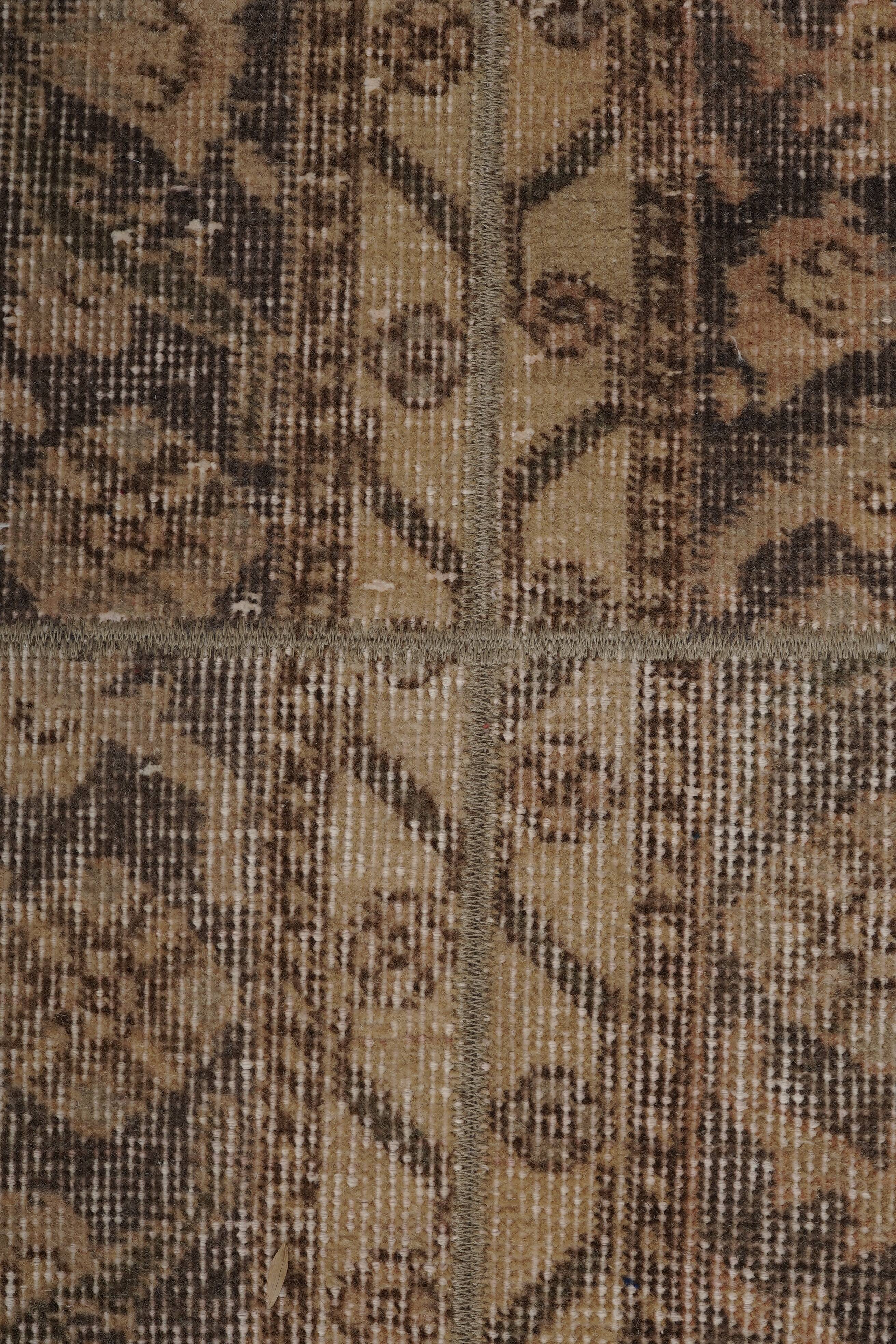 Vintage Turkish Oushak Rug Handwoven 40x711 cm