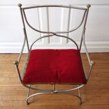 Curule armchair, Maison Jansen, 1970