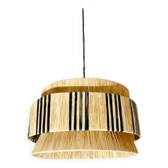 Bohemian raffia lamp