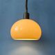 Suspension vintage champignon beige en verre acrylique