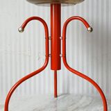 Red & gold metal tripod plant holder