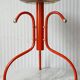 Red & gold metal tripod plant holder