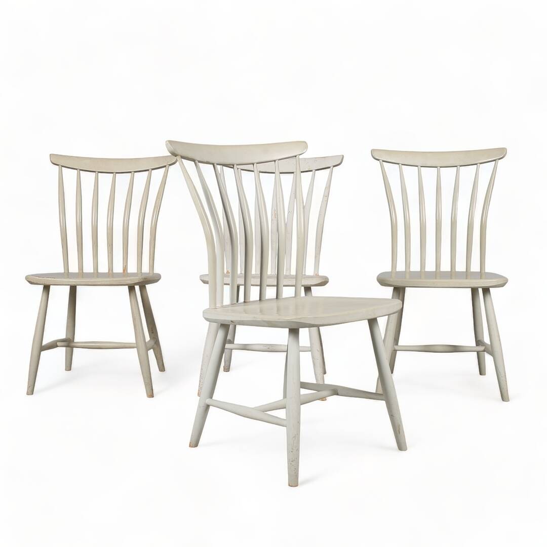 Set of 4 Vintage Scandinavian Akerblom Chairs in Birch, Sweden, 1955