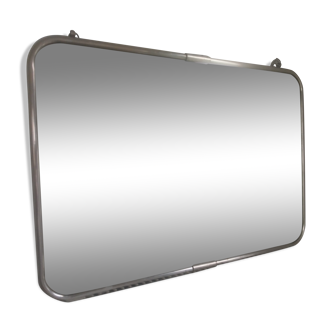 Large barber mirror/rectangular bathroom with metal border 57cm/40cm