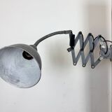Grey Industrial Gooseneck Scissor Wall Lamp from Elektroinstala, 1960s